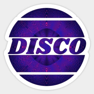 Blue purple circular "Disco" explosion Sticker